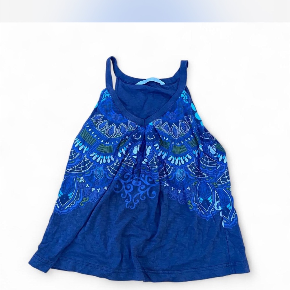 Athleta Blue Mandala Tank Top